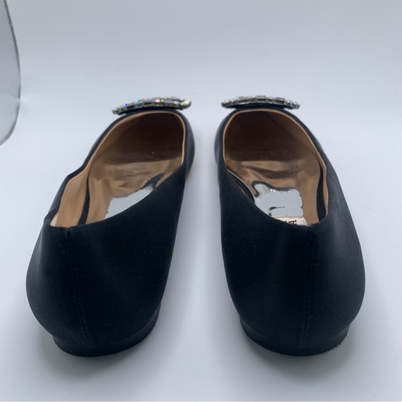 NWB Badgley Mischka Dyanne Square Toe Flat in black size 6.5 M 1624 - Picture 7 of 11